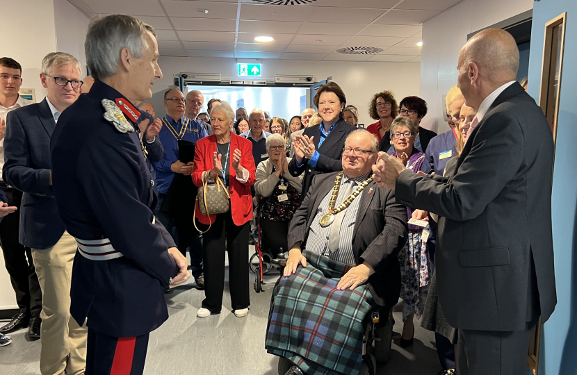 Basingstoke’s MP at official opening  Hampshire Hospitals New Heart Centre which has already cared for 2 700 Basingstoke residents 